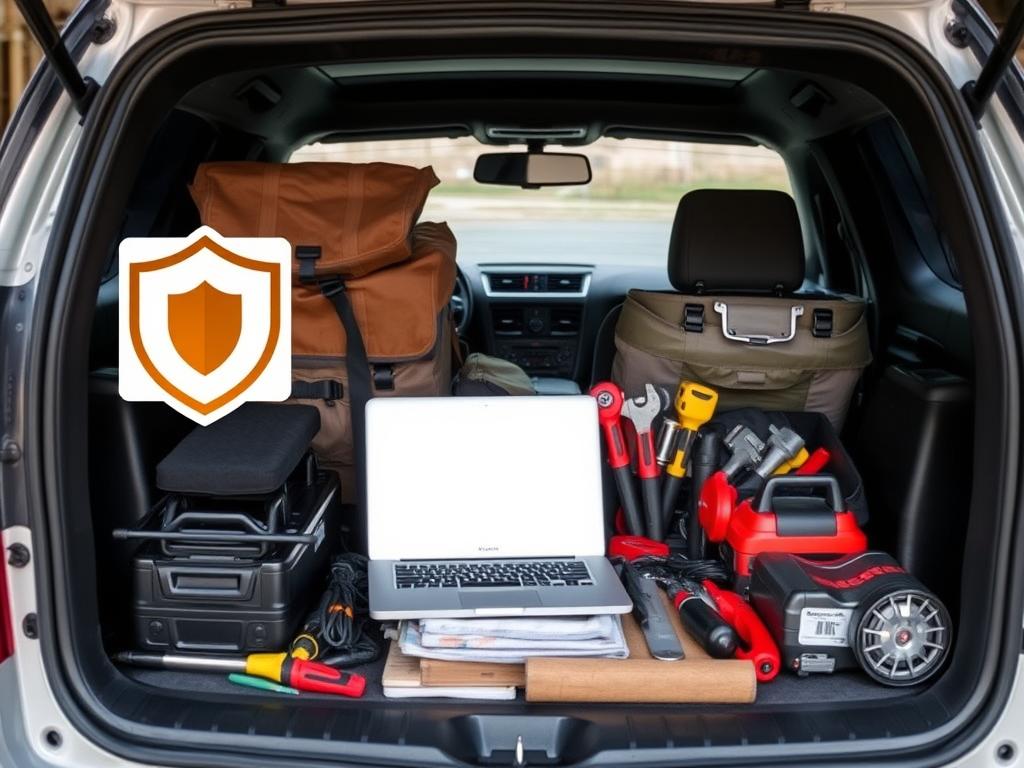 Business equipment coverage in commercial auto policy