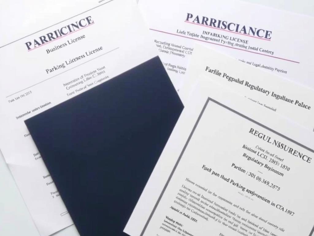Business license and insurance documents for parking services Business license and insurance documents for parking services
