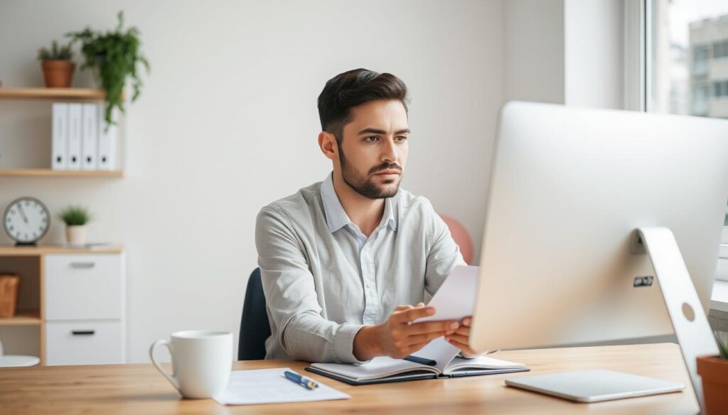 Business owner researching answers to health insurance requirement questions