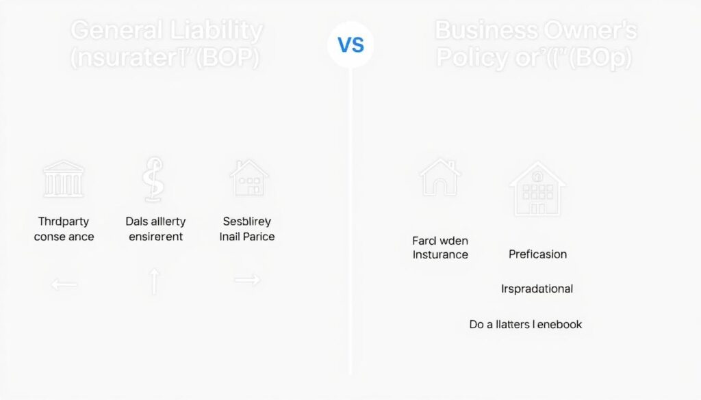 Comparison of general liability insurance and business owner's policy