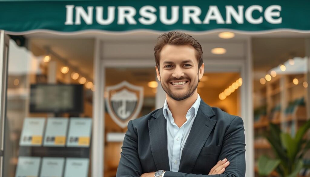 Confident business owner with proper liability insurance protection