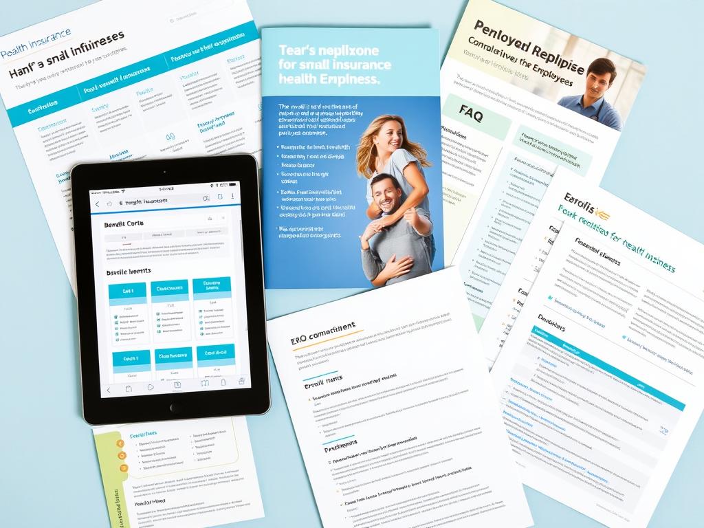 Digital and print materials for communicating small business health insurance benefits Digital and print materials for communicating small business health insurance benefits