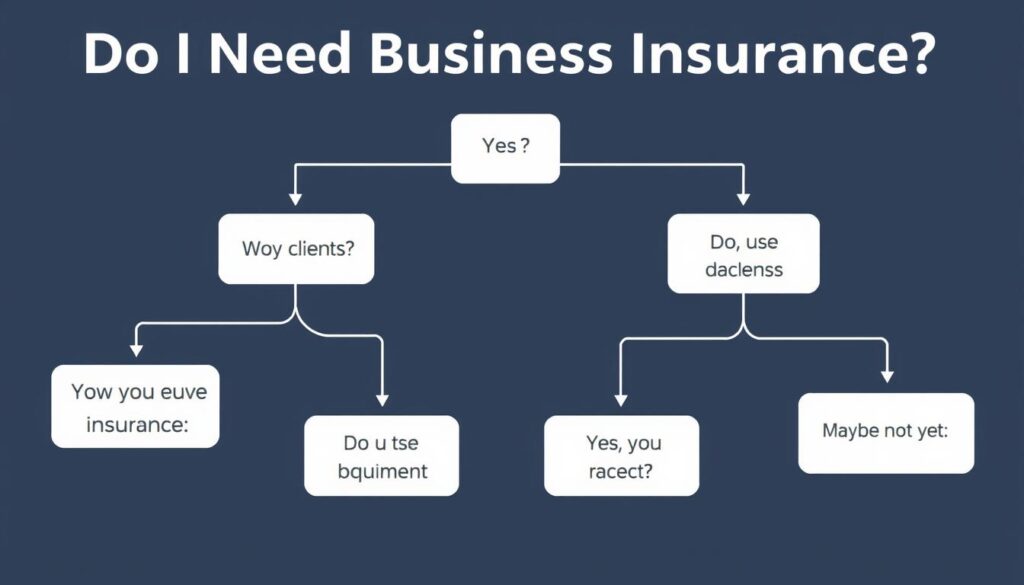 Flowchart for determining business insurance needs Flowchart for determining business insurance needs