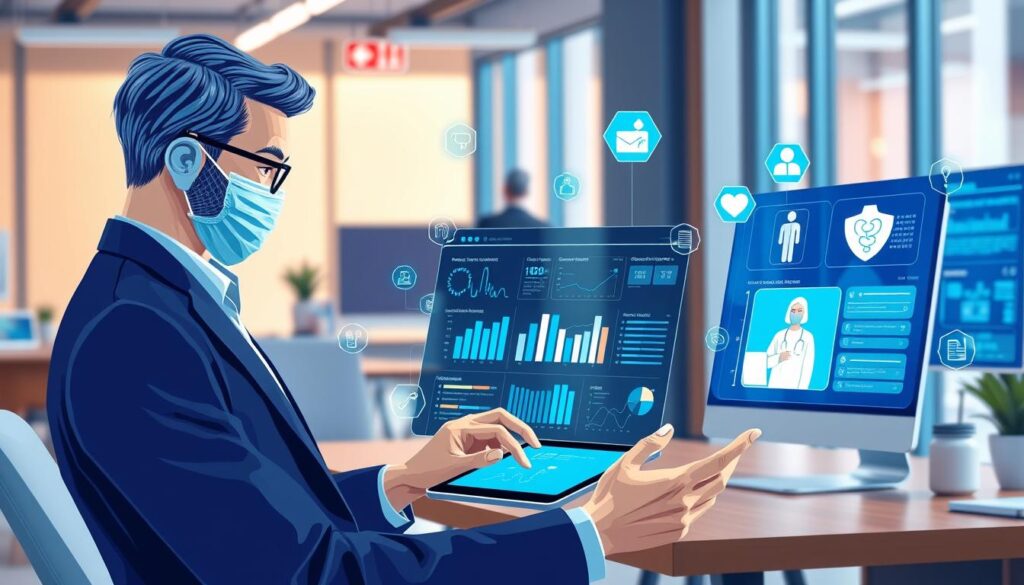 Future trends in cheapest employee health insurance showing digital health and personalization