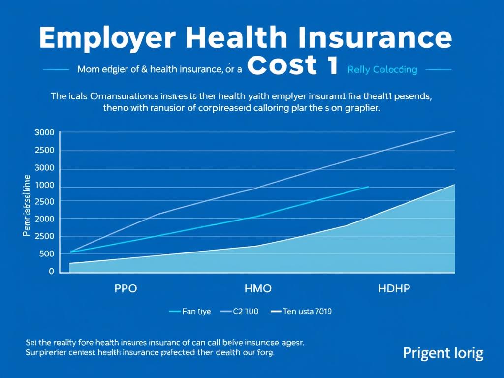 Graph showing employer health insurance cost trends from 2020-2025