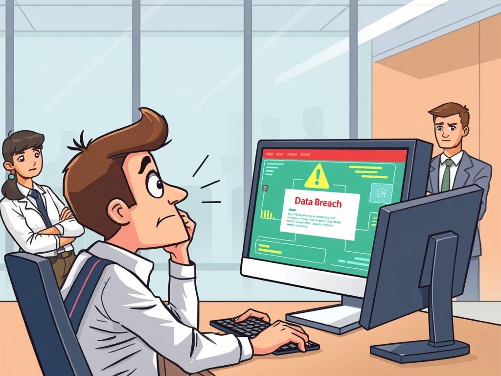 IT consultant dealing with client data breach