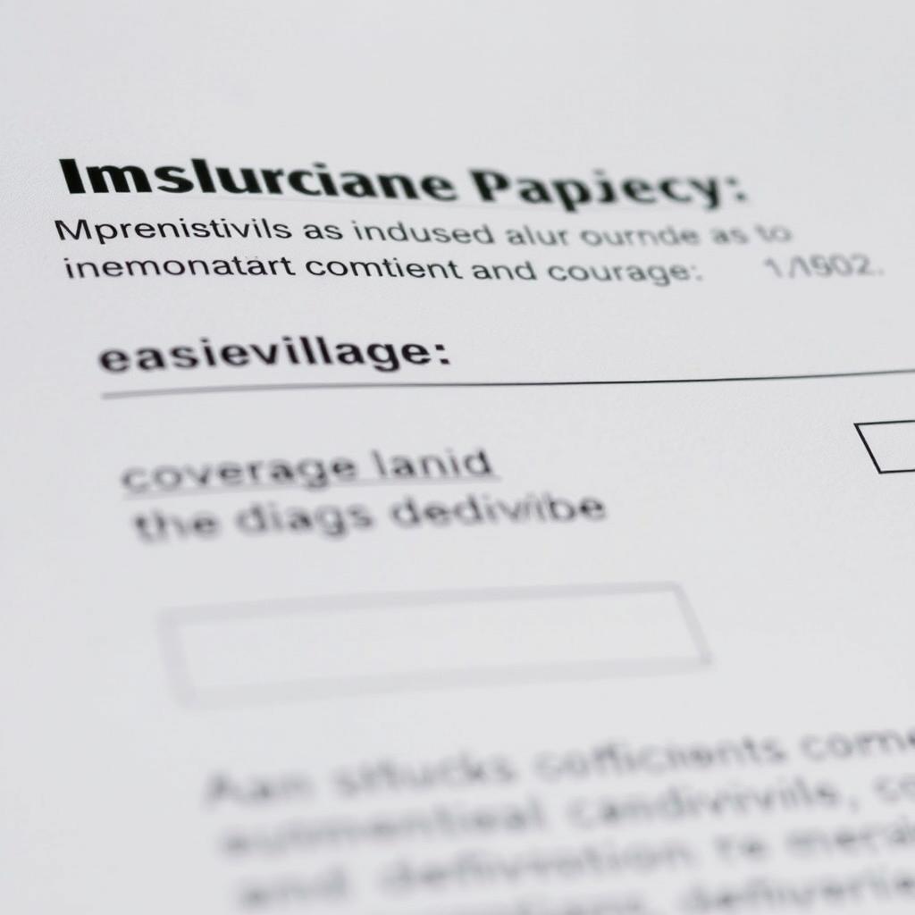 Insurance policy document showing million dollar coverage limits options