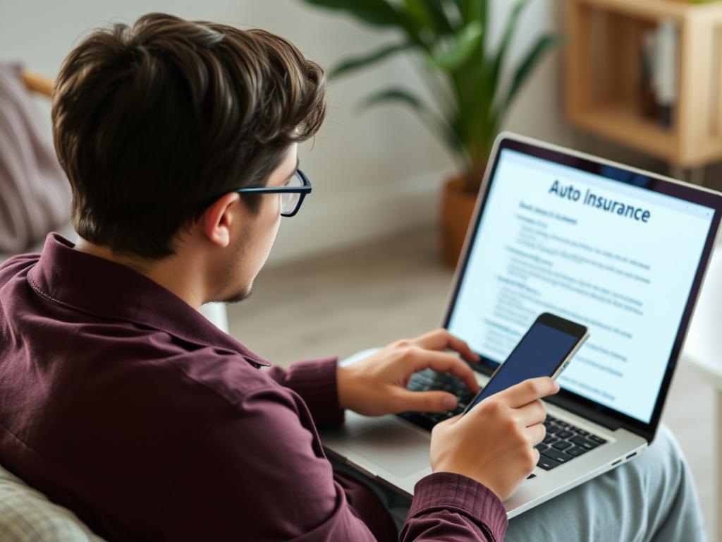 Person searching for answers about auto insurance coverage for business use