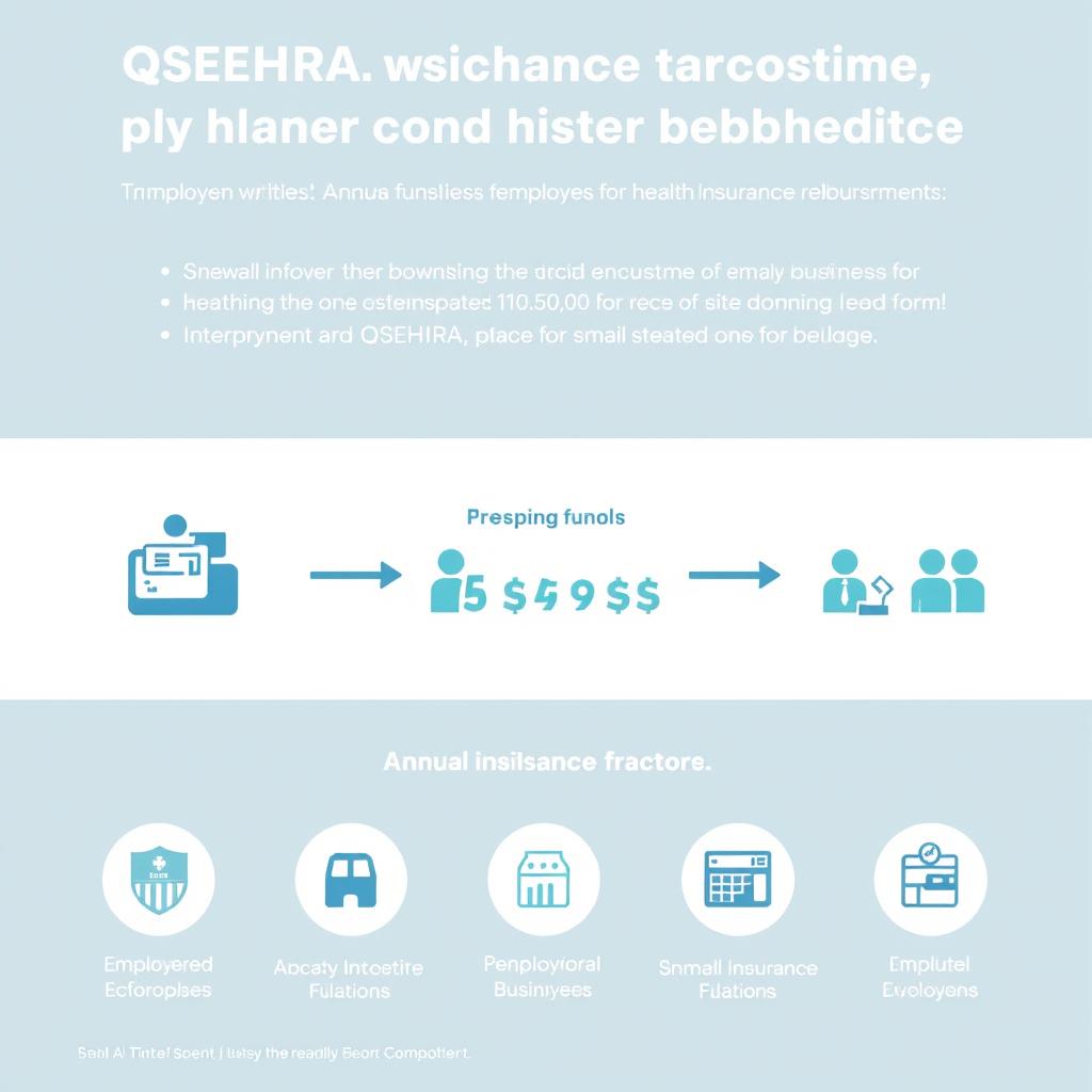 QSEHRA diagram showing small business health insurance reimbursement