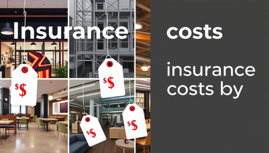 Various business types with different million dollar business insurance policy costs