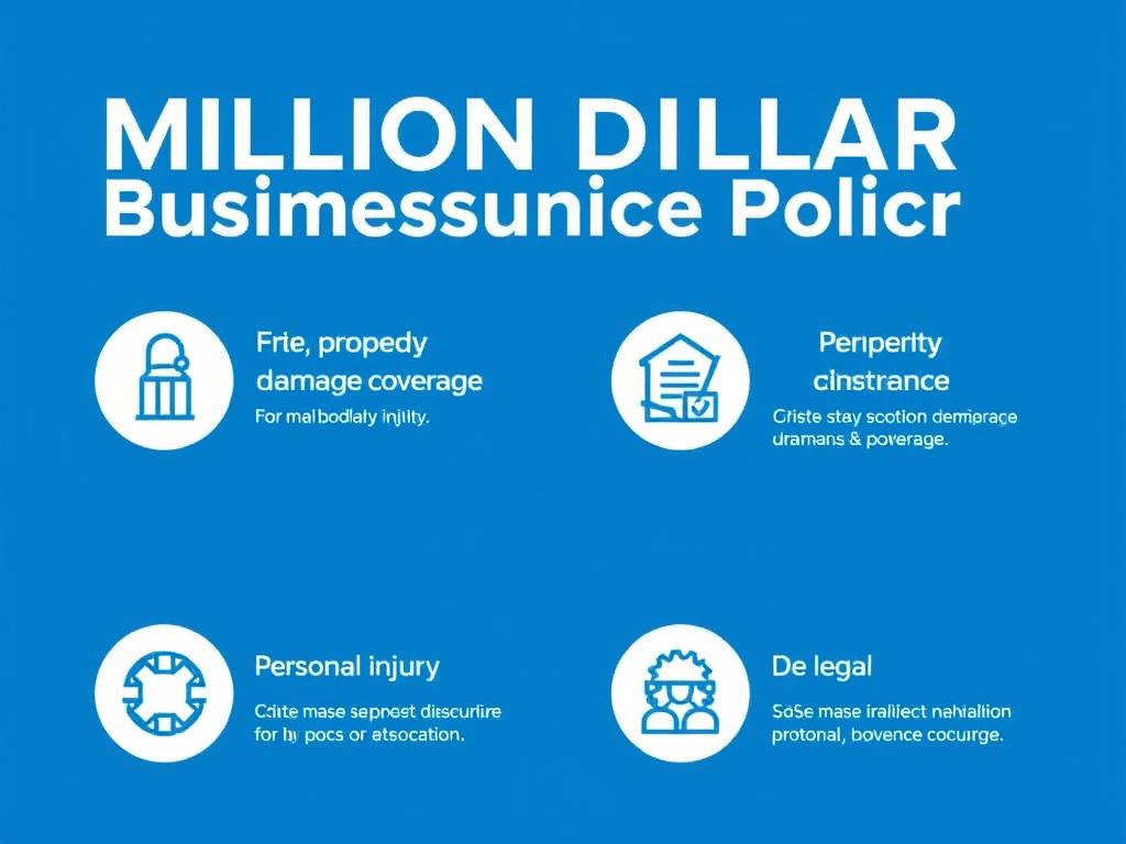 Visual representation of what a million dollar business insurance policy covers